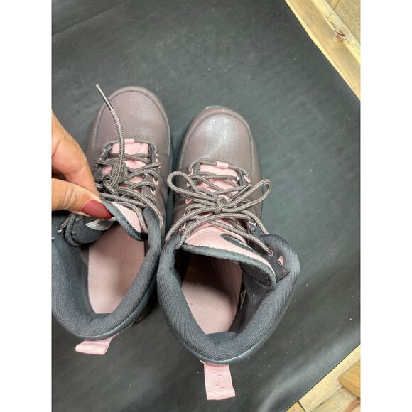 Nike Manoa Big Girls Lace-Up Hiking Boots 5.5Y Brown & Pink Leather Upper Durabl - Picture 8 of 9